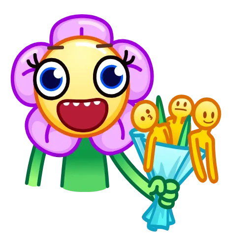 💐 Эмодзи «Crazy Daisy» для Telegram