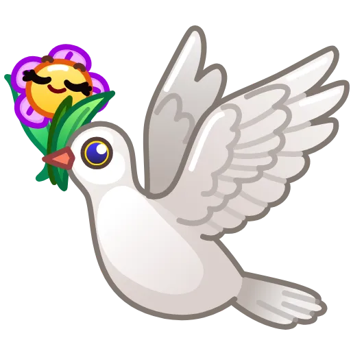 🕊️ Эмодзи «Crazy Daisy» для Telegram