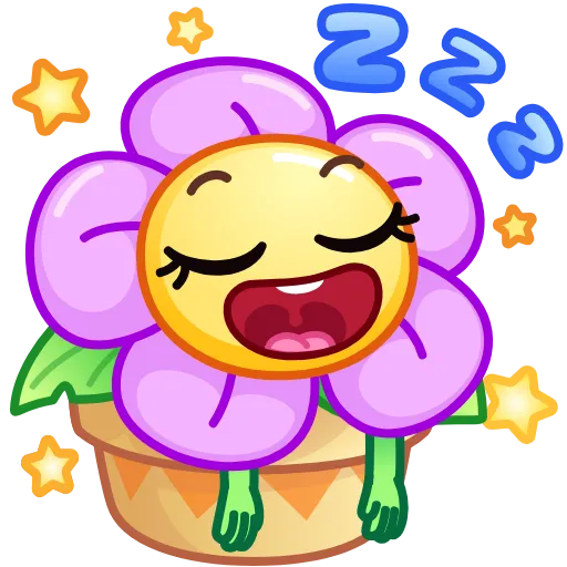 💤 Эмодзи «Crazy Daisy» для Telegram