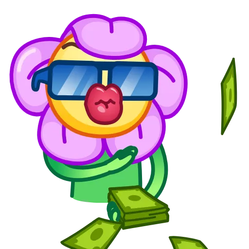 😎 Эмодзи «Crazy Daisy» для Telegram