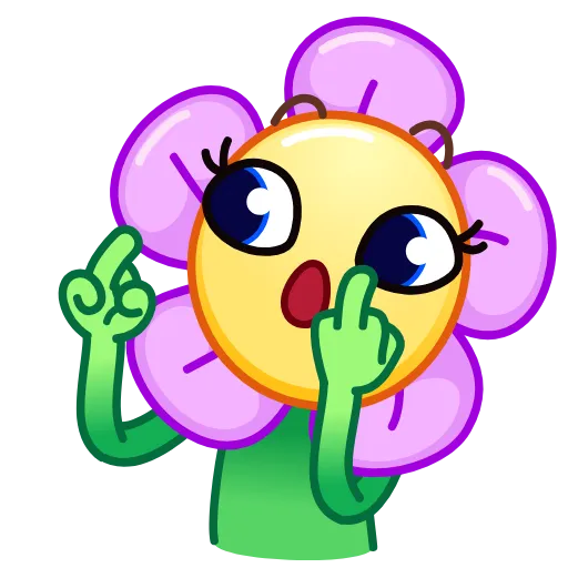 😉 Эмодзи «Crazy Daisy» для Telegram