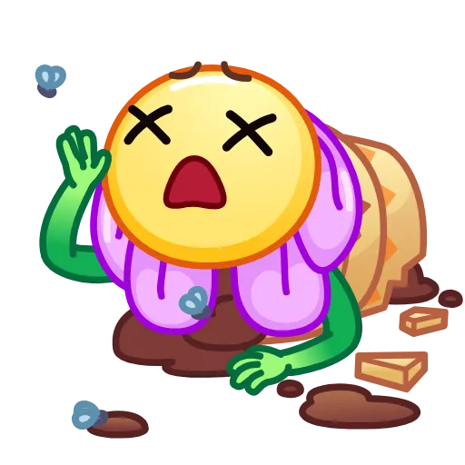 😵 Эмодзи «Crazy Daisy» для Telegram