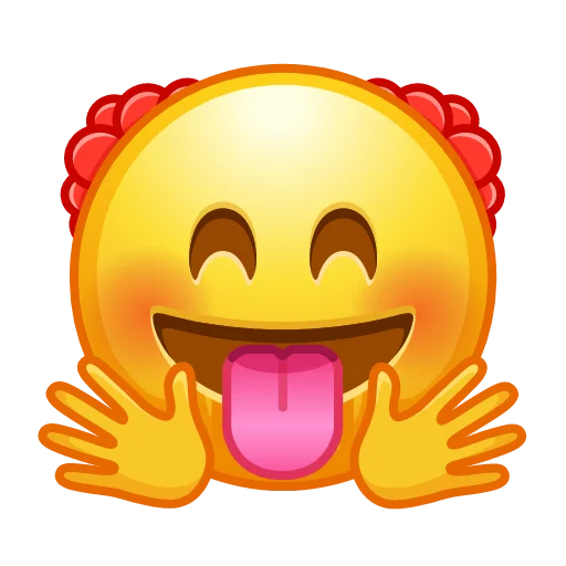 😛 Стикер «Crazy Emoji -» для Telegram