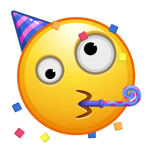 🥳 Стикер «Crazy Emoji -» для Telegram