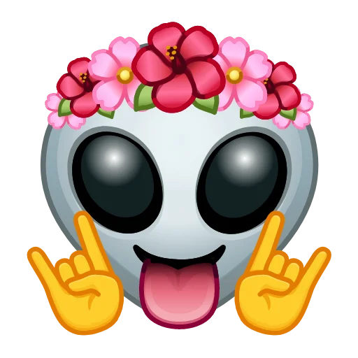 👽 Стикер «Crazy Emoji -» для Telegram