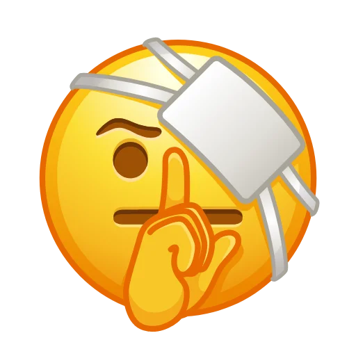 🤫 Стикер «Crazy Emoji -» для Telegram