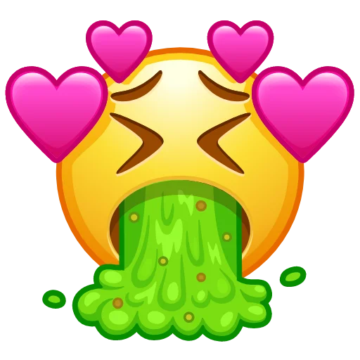 🤮 Стикер «Crazy Emoji -» для Telegram
