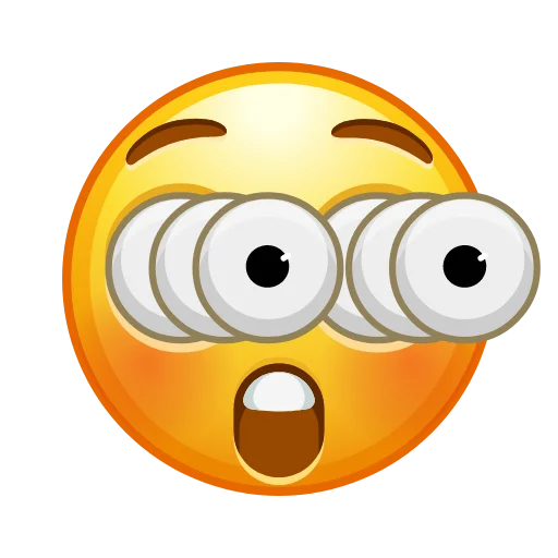 😳 Стикер «Crazy Emoji -» для Telegram