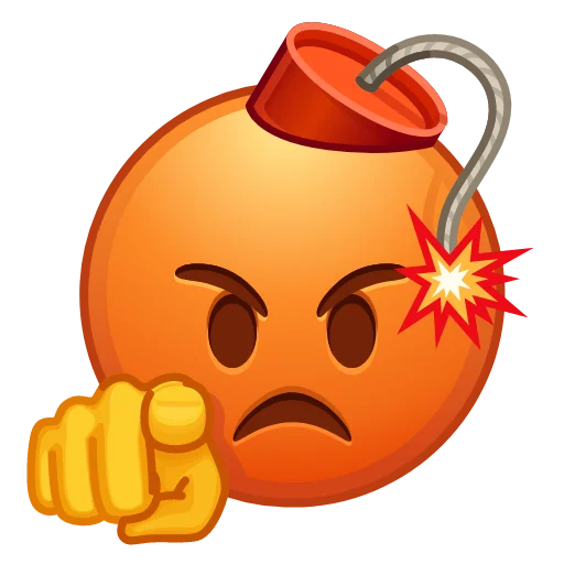 😡 Стикер «Crazy Emoji -» для Telegram