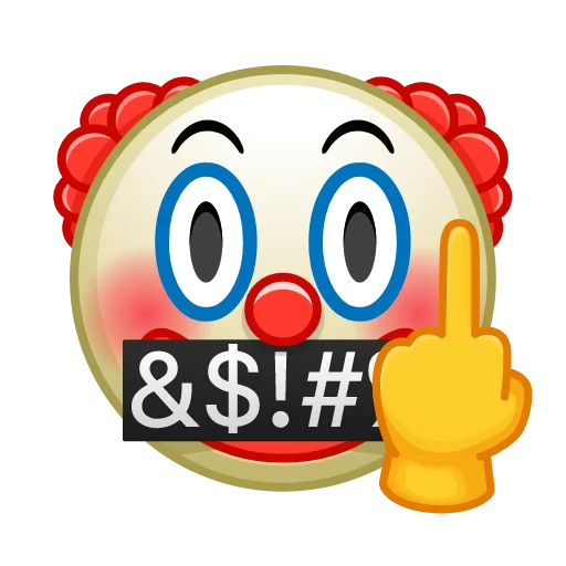 🤡 Стикер «Crazy Emoji -» для Telegram