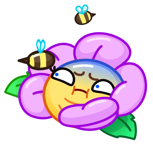 😨 Эмодзи «Crazy Flower» для Telegram