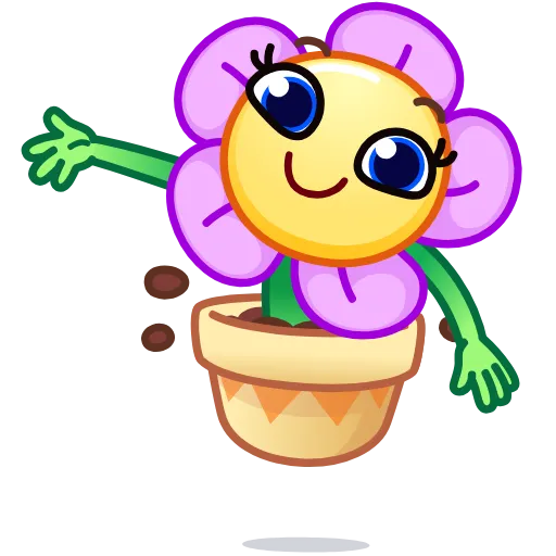 👋 Эмодзи «Crazy Flower» для Telegram