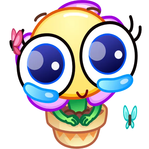 🥹 Эмодзи «Crazy Flower» для Telegram