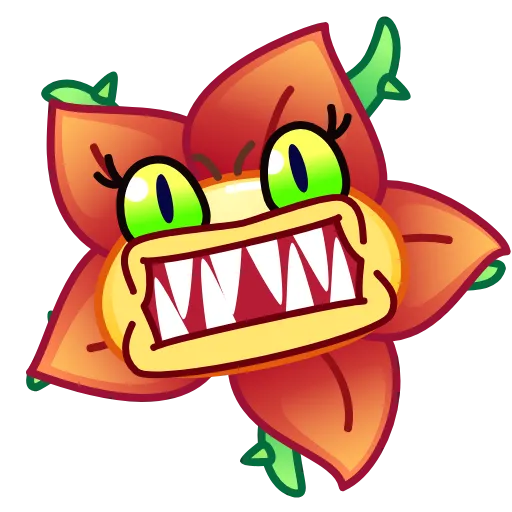 😤 Эмодзи «Crazy Flower» для Telegram
