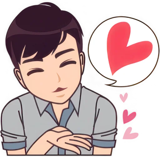 😘 Стикер «Безумно о тебе» для Telegram