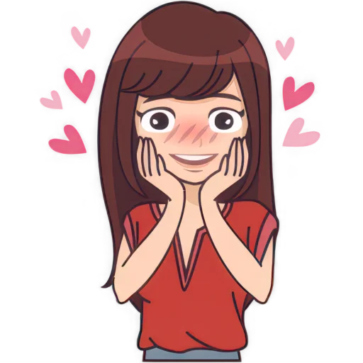 😍 Стикер «Безумно о тебе» для Telegram