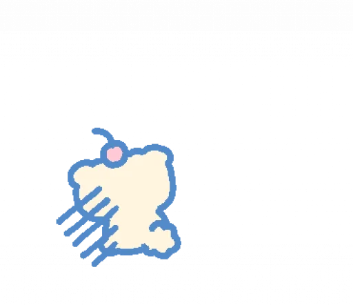 🥲 Стикер «cream puppy» для Telegram