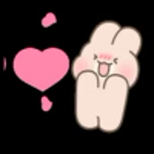 💕 Эмодзи «Bunnies -» для Telegram