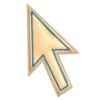 💛 Эмодзи «Буквы бирюзовые и бежевые, эмодзи» для Telegram