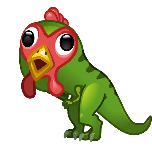 🦖 Стикер «Cursed Creepy Emoji» для Telegram
