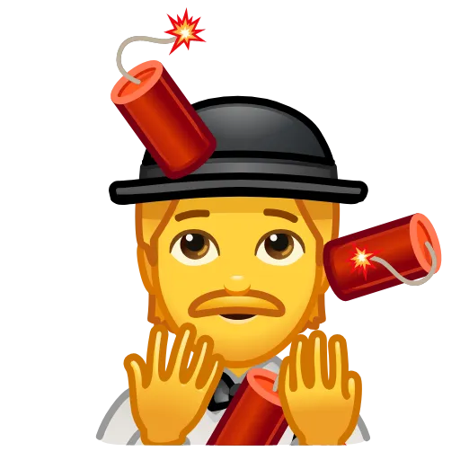 🤹‍♀ Стикер «Cursed Creepy Emoji» для Telegram