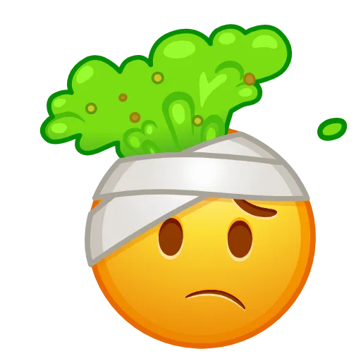 🤕 Стикер «Cursed Creepy Emoji» для Telegram