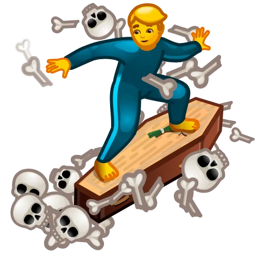 ⚰ Стикер «Cursed Creepy Emoji» для Telegram