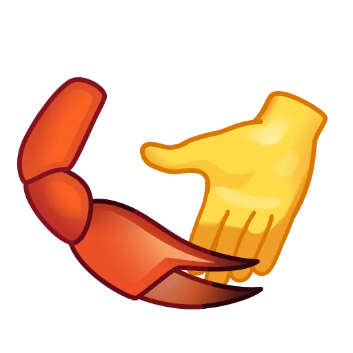 🦀 Стикер «Cursed Creepy Emoji» для Telegram