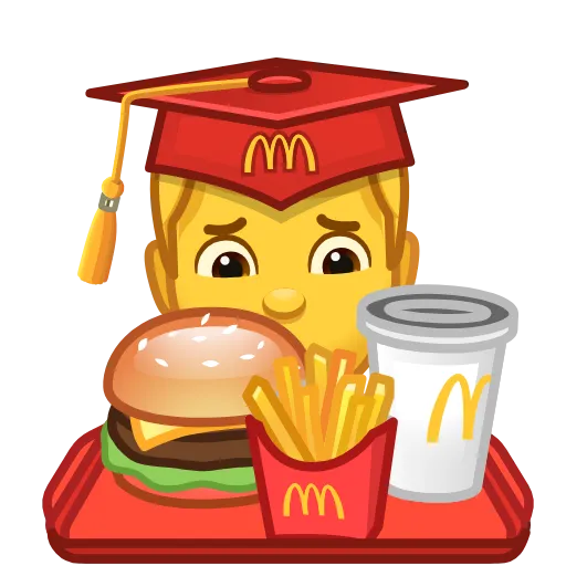 🍔 Стикер «Cursed Creepy Emoji» для Telegram