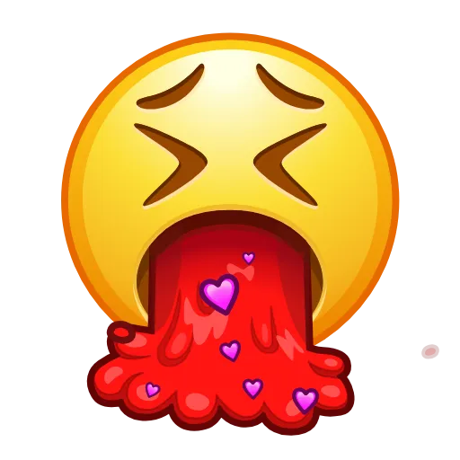 🤮 Стикер «Cursed Creepy Emoji» для Telegram