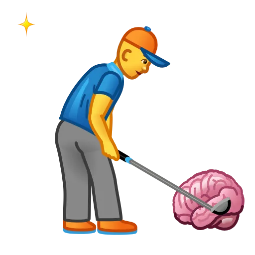 🏌 Стикер «Cursed Creepy Emoji» для Telegram