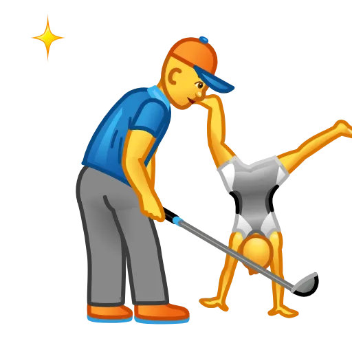 🏌 Стикер «Cursed Creepy Emoji» для Telegram