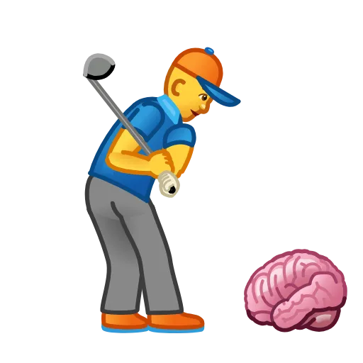 🏌 Стикер «Creepy Emoji» для Telegram
