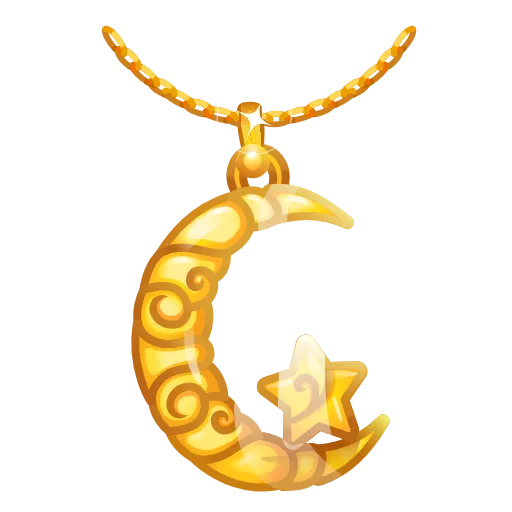 🌙 Эмодзи «Moon Pendant» для Telegram