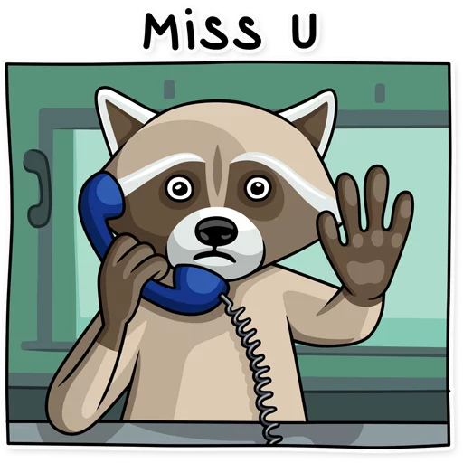 ❤ Стикер «Criminal Raccoon» для Telegram
