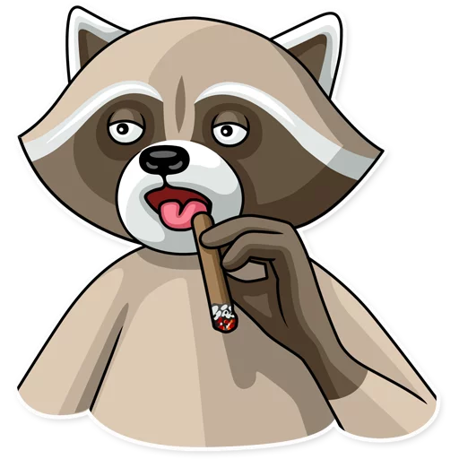 😦 Стикер «Criminal Raccoon» для Telegram