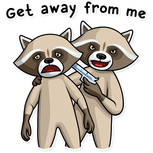 ✋ Стикер «Criminal Raccoon» для Telegram
