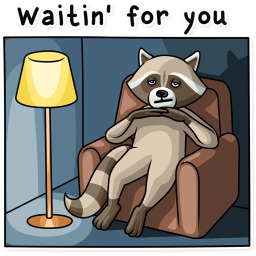 ⌛ Стикер «Criminal Raccoon» для Telegram