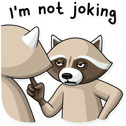 😡 Стикер «Criminal Raccoon» для Telegram