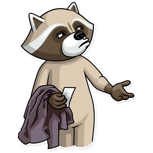 🤔 Стикер «Criminal Raccoon» для Telegram
