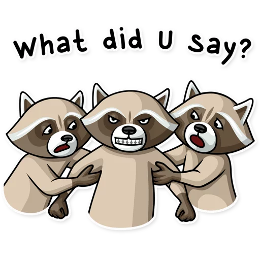 👊 Стикер «Criminal Raccoon» для Telegram