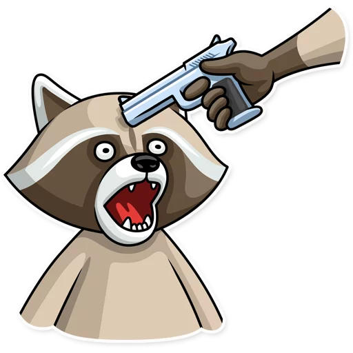 😲 Стикер «Criminal Raccoon» для Telegram