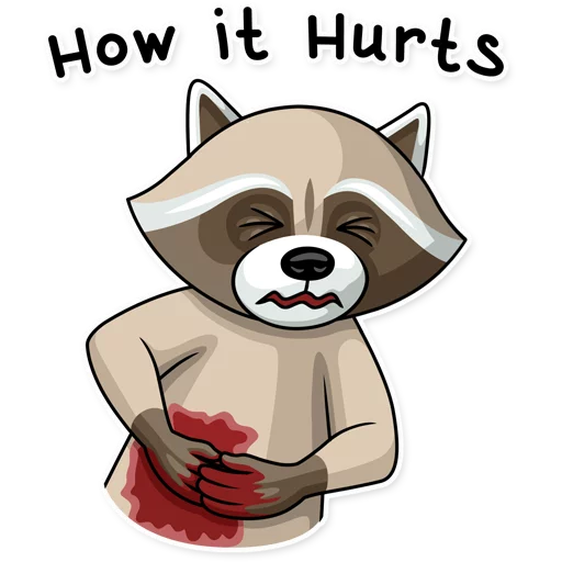 😵 Стикер «Criminal Raccoon» для Telegram