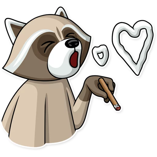 😘 Стикер «Criminal Raccoon» для Telegram