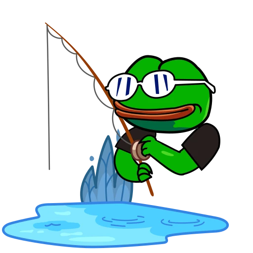 🎣 Стикер «Croak Efrog» для Telegram