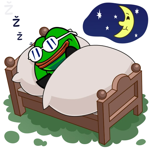 😴 Стикер «Croak Efrog» для Telegram