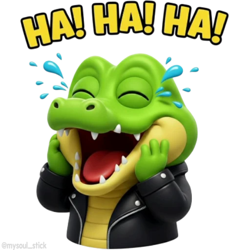 😂 Стикер «Croco» для Telegram