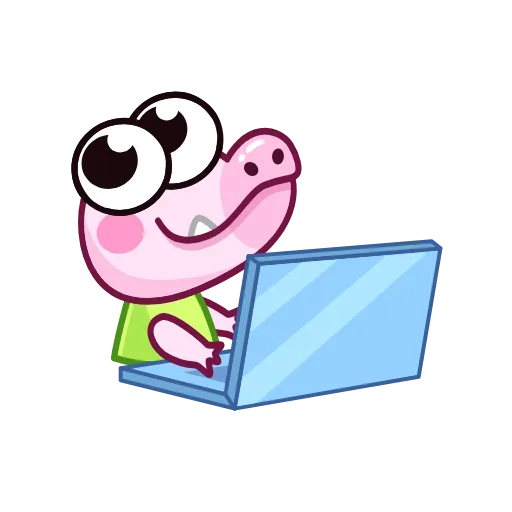 👨‍💻 Эмодзи «Крокодильчик» для Telegram
