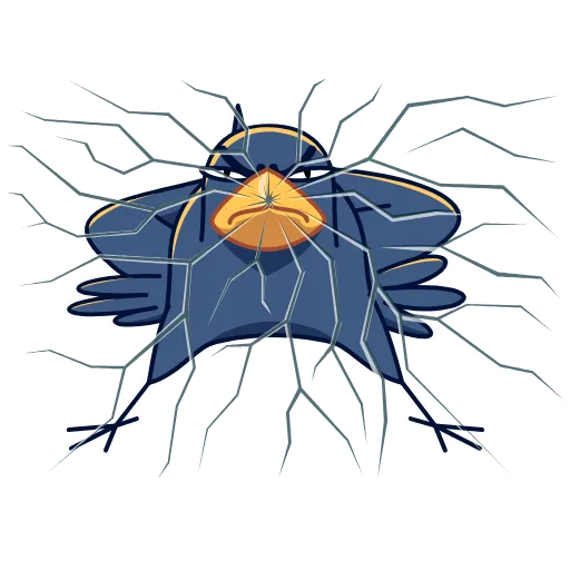 Эмодзи Angry Crow для Telegram — скачать