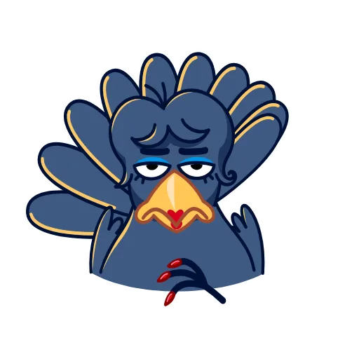 💅 Эмодзи «Angry Crow» для Telegram